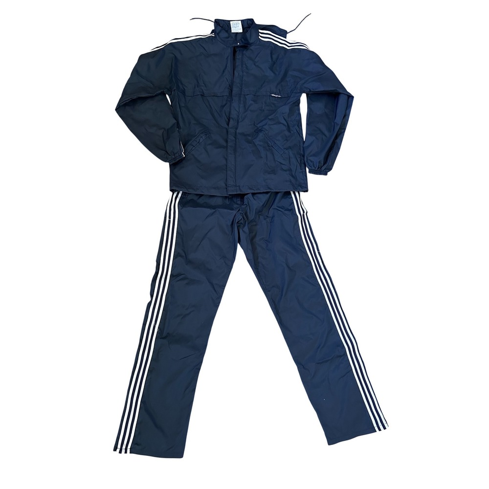 Rare Vintage 80s Tracksuit Adidas Windbreaker Jacket plus Pants set Jacket Sz S